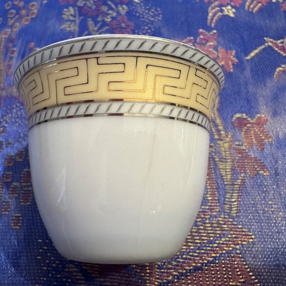 ✨ Vintage 14pc 24K Gold Greek Key Porcelain Tea & Sake Set - Picture 7 of 12